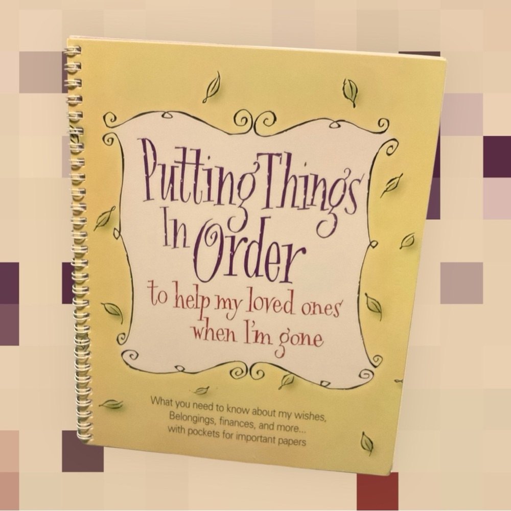 Planner- Putting Things In Order Organizer NWOT 24 pages
